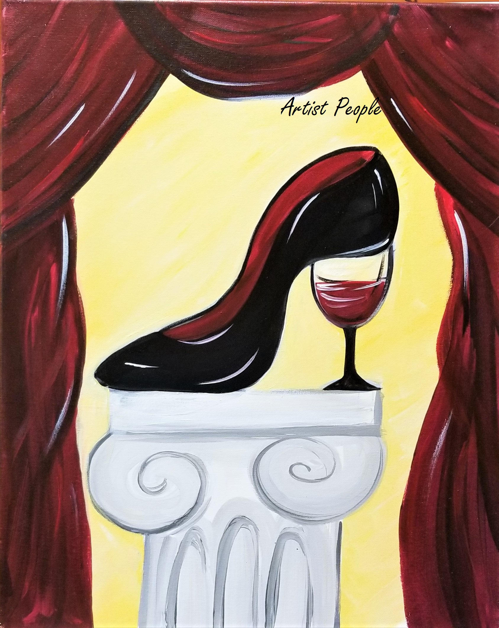 Sip n Paint women's Day Wine and Painting Party in New Jersey Fun