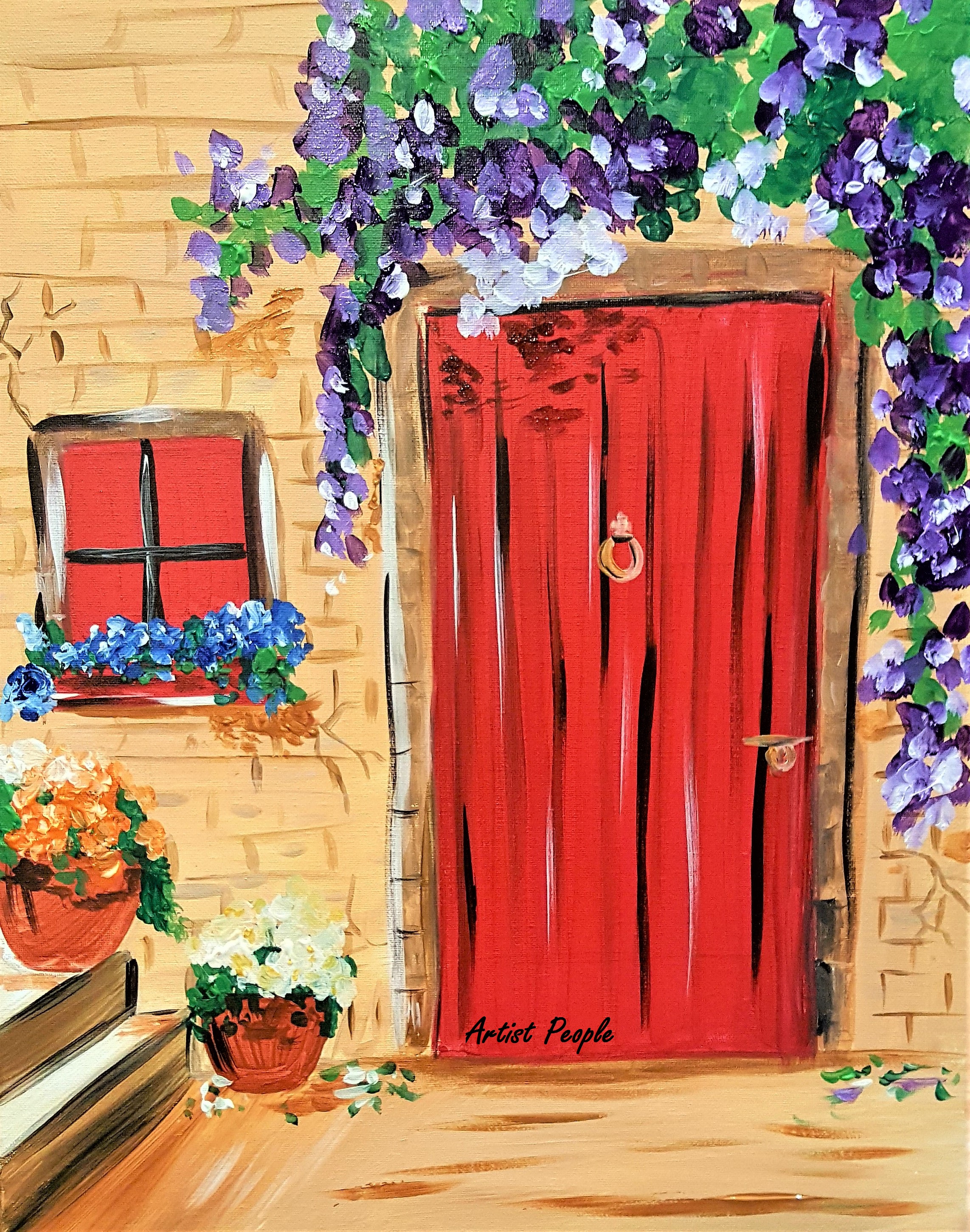 Sip n Paint The Red Door Wine and Painting Party in New Jersey